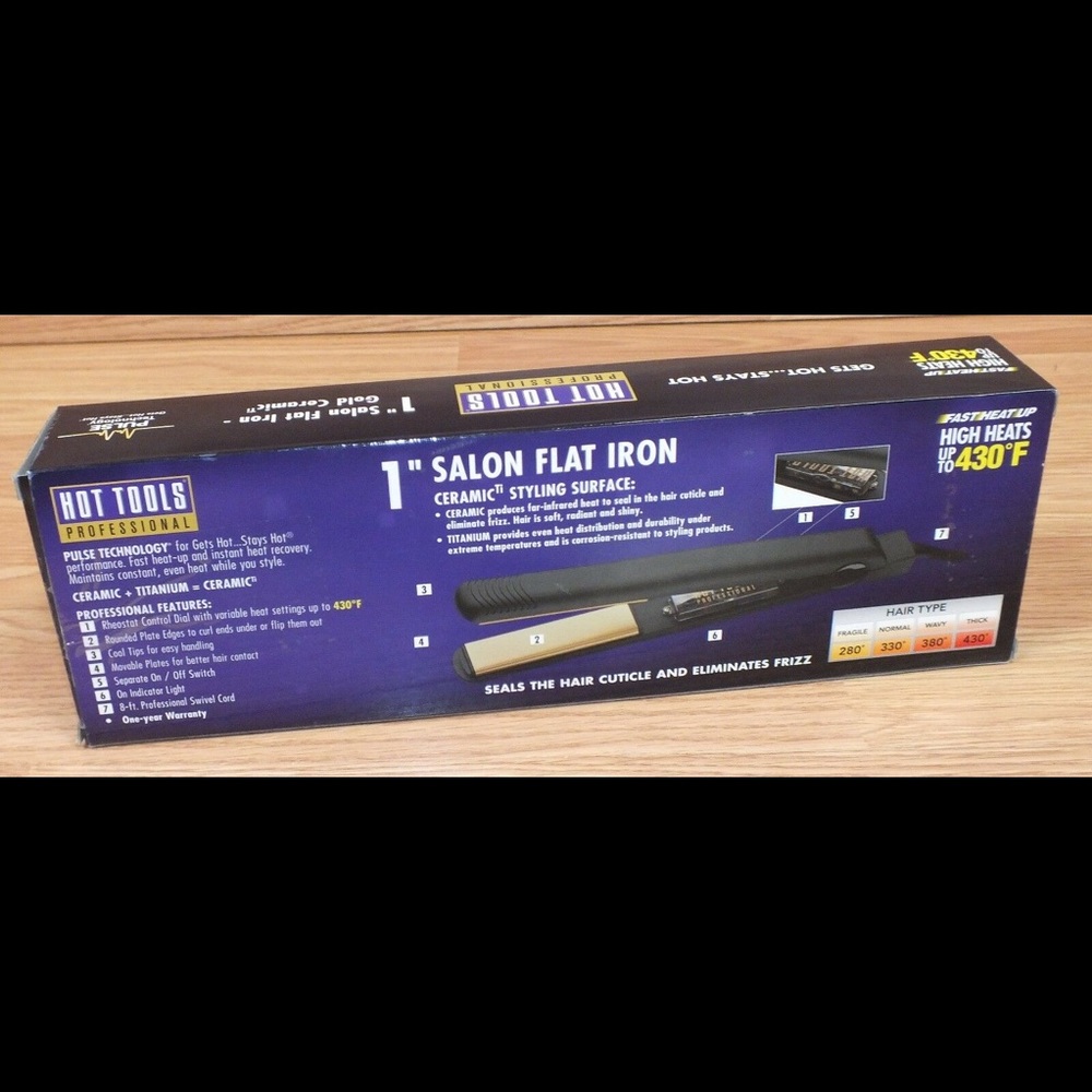 Hot Tools 1" Professional Salon Flat Iron